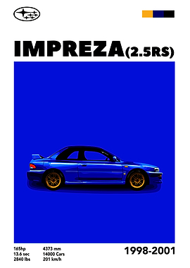 Subaru Impreza 2.5RS Poster