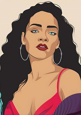 Rihanna Portrait Illustration