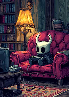 Hollow Knight Gaming Pixel Art