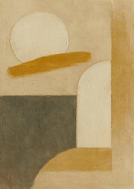 Abstract Geometric Shapes in Earth Tones