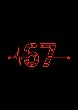 67 Six Seven Meme Heartbeat