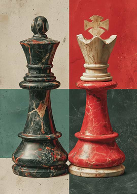 Chess Pieces: King and Queen
