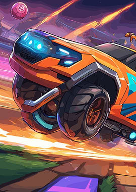 Rocket League Car in Action