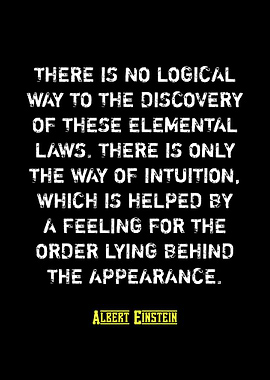 Einstein Quote: Intuition and Discovery
