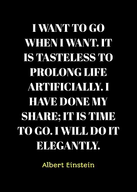 Albert Einstein Quote on Black