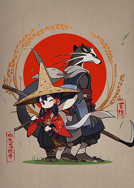 Cute Anime Characters with Japanese Aesthetic