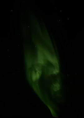 Aurora Borealis in the Night Sky