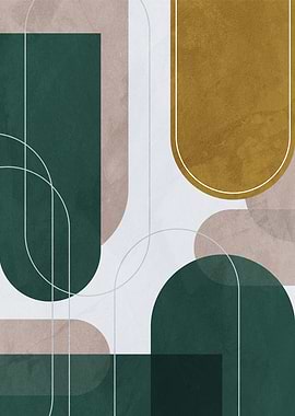 Abstract Geometric Shapes Art