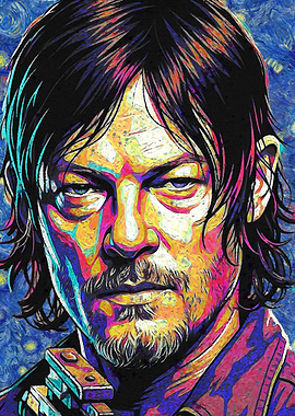 Daryl Dixon Portrait - The Walking Dead