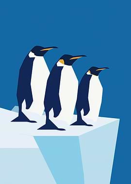 Penguin Colony on Iceberg
