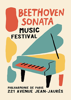 Beethoven Sonata Music Festival Poster