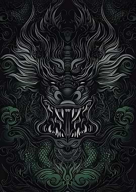 Detailed Dragon Illustration