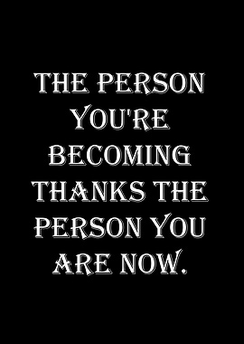 Inspirational Quote on Black Background