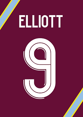 Harvey Elliott Number 9 Aston Villa Poster