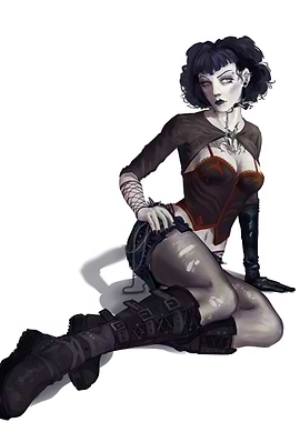 Gothic Woman Illustration