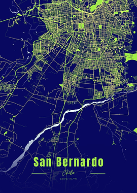 San Bernardo, Chile City Map