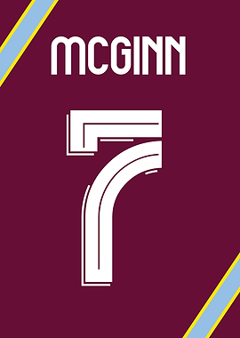 John McGinn Number 7 Aston Villa Football Jersey