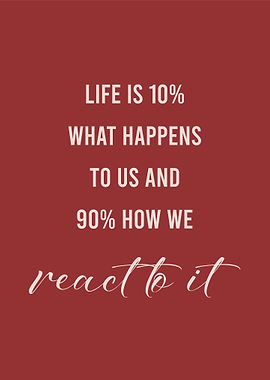 Inspirational Quote: Life's Reaction