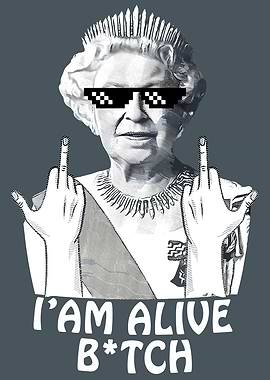 Queen Elizabeth Middle Finger Meme