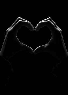 Hands forming a heart shape