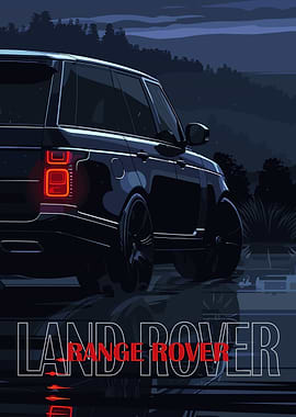 Land Rover Range Rover at Night