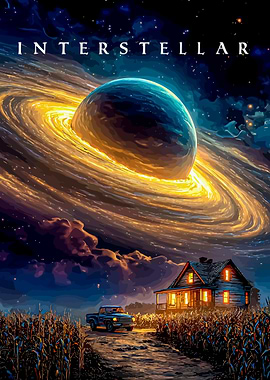 Interstellar Movie Poster Art