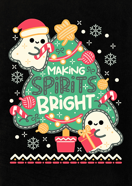 Making Spirits Bright Christmas Ghost