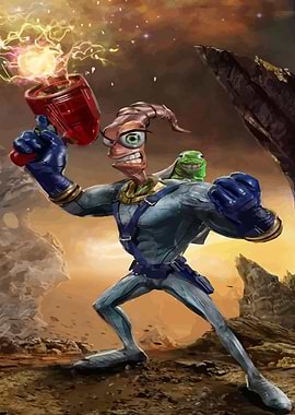 Earthworm Jim with Blaster