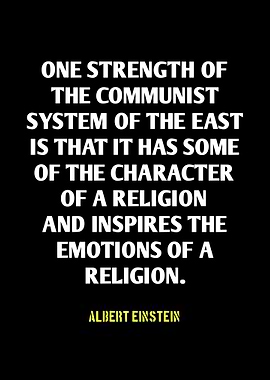 Einstein Quote: Communism and Religion