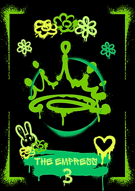 The Empress Tarot Card Graffiti Art