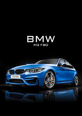 BMW M3 F80 on Black
