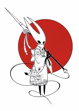 Hornet in Kimono with Red Sun