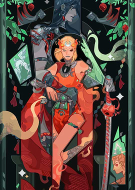 Hades Game Fanart: Artemis and Poseidon