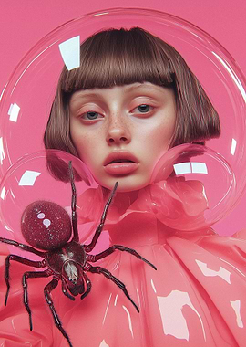 The Visitor - Girl with Spider in Bubble