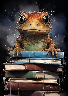 Frog on Books