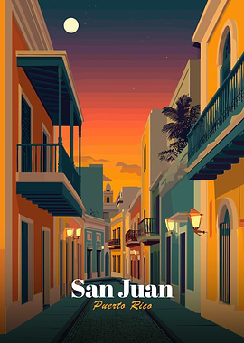 San Juan, Puerto Rico street scene