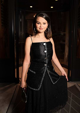 Selena Gomez in Black Dress