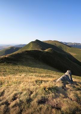 Sancy, France. Rolling Hills Landscape