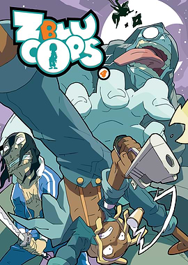 Z Blu Cops Comic Cover