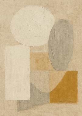 Abstract Geometric Shapes on Textured Background