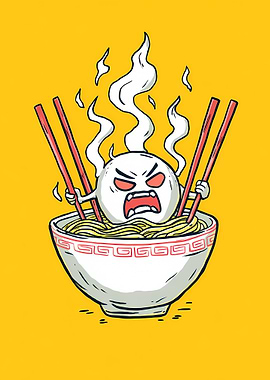 Spicy Ramen Poster