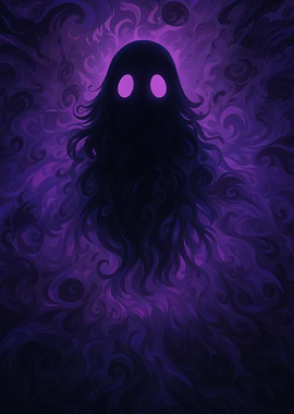 Purple Ghostly Figure