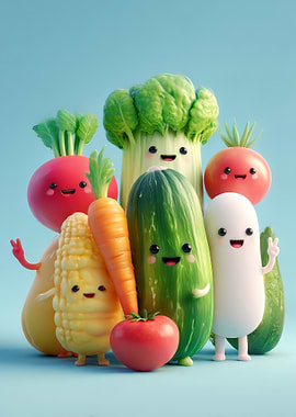Happy Vegetables