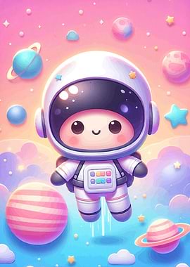 Cute Astronaut Space