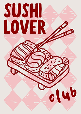 Sushi Lover Club Illustration