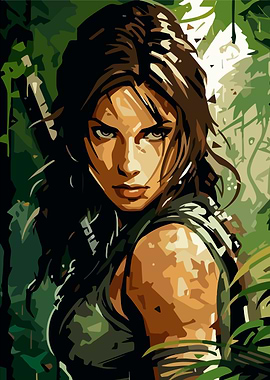 Lara Croft Tomb Raider in the Jungle