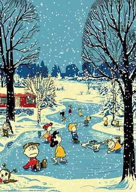 Peanuts Gang Winter Scene