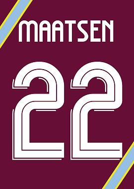 Ian Maatsen 22 | Aston Villa | Poster