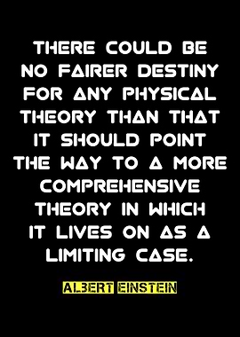 Einstein Quote: Fairer Destiny