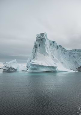 Majestic Iceberg in Cold Waters